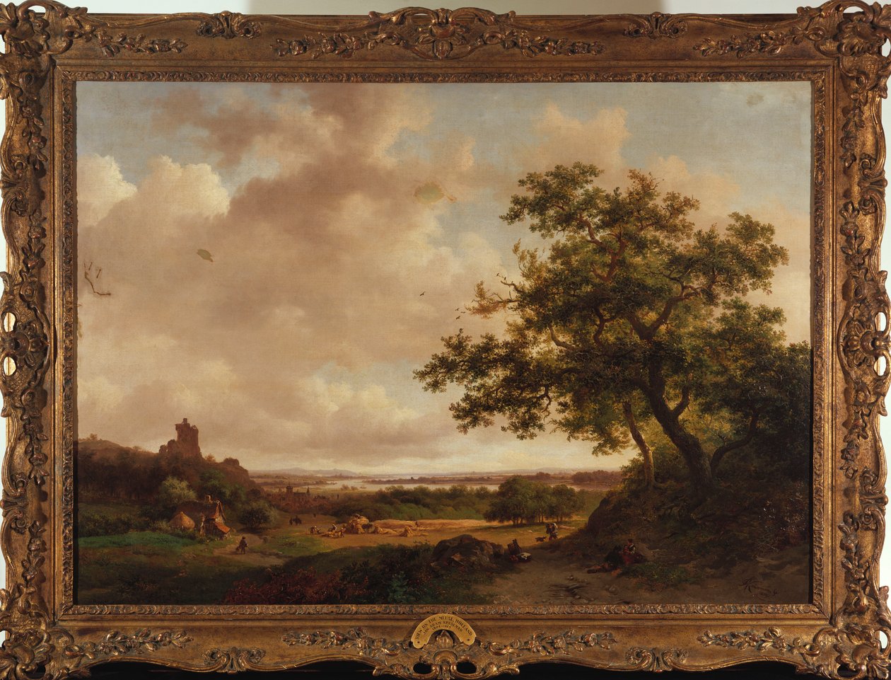 Kilátás a Meuse-re, Hollandia, 1859 alkotó: Frederick Marianus Kruseman