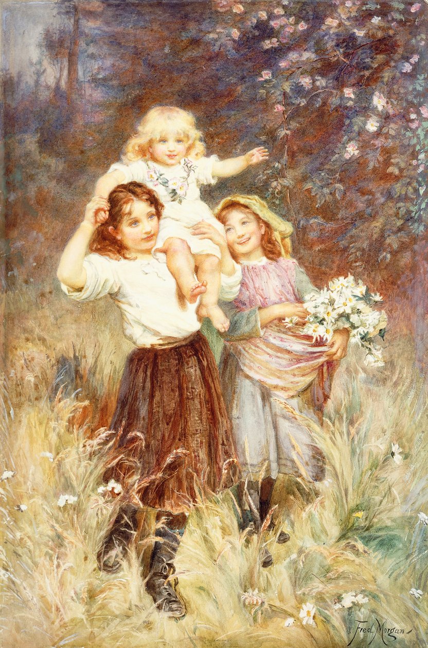 Virágokat gyűjteni, alkotó: Frederick Morgan