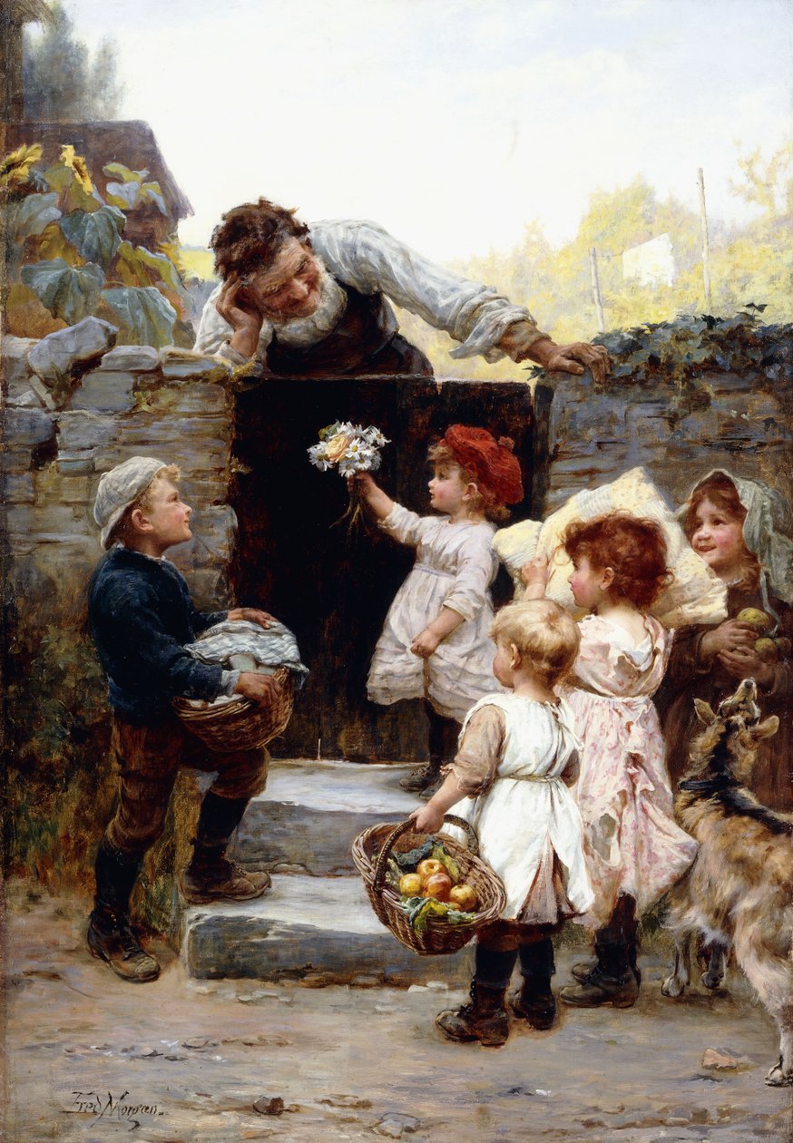 Nagyapa születésnapja, alkotó: Frederick Morgan