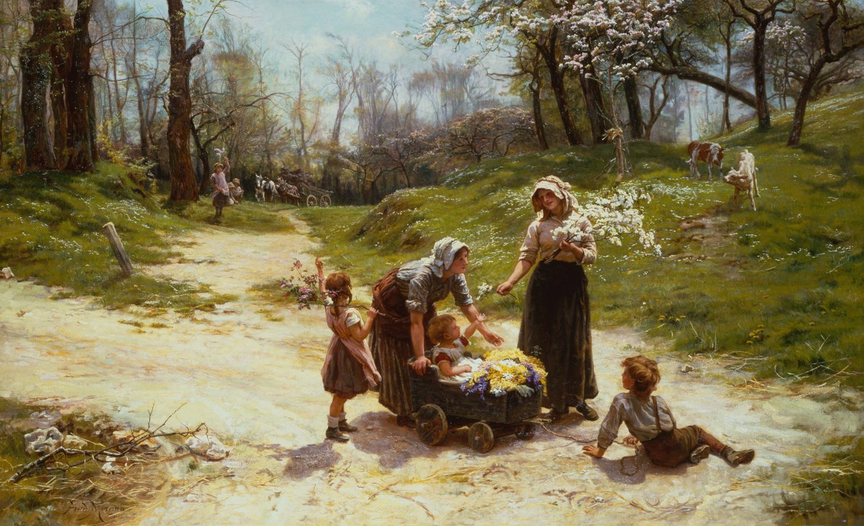május (olaj, vászon) alkotó: Frederick Morgan