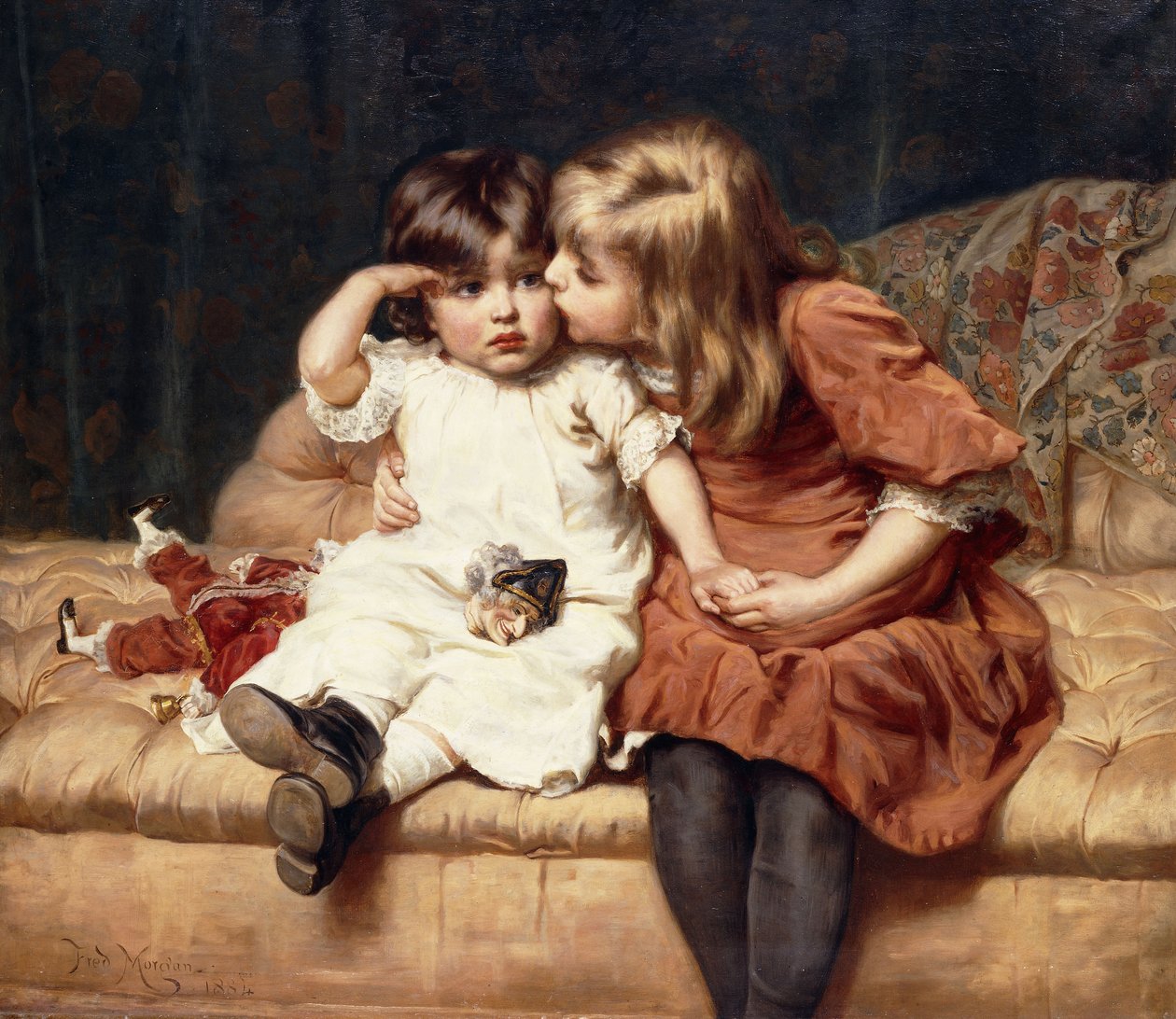 Nem baj!, 1884 alkotó: Frederick Morgan