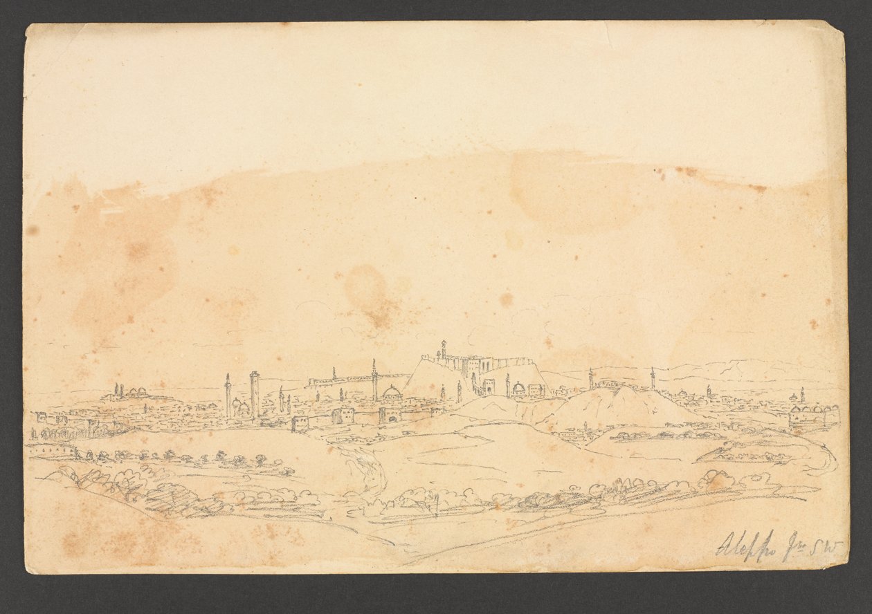 Aleppo SW-ből, Szíria alkotó: Frederick Peter Layard