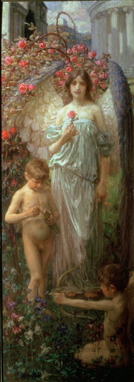 The Spirit Is (olaj a panelen) alkotó: Frederick Stead
