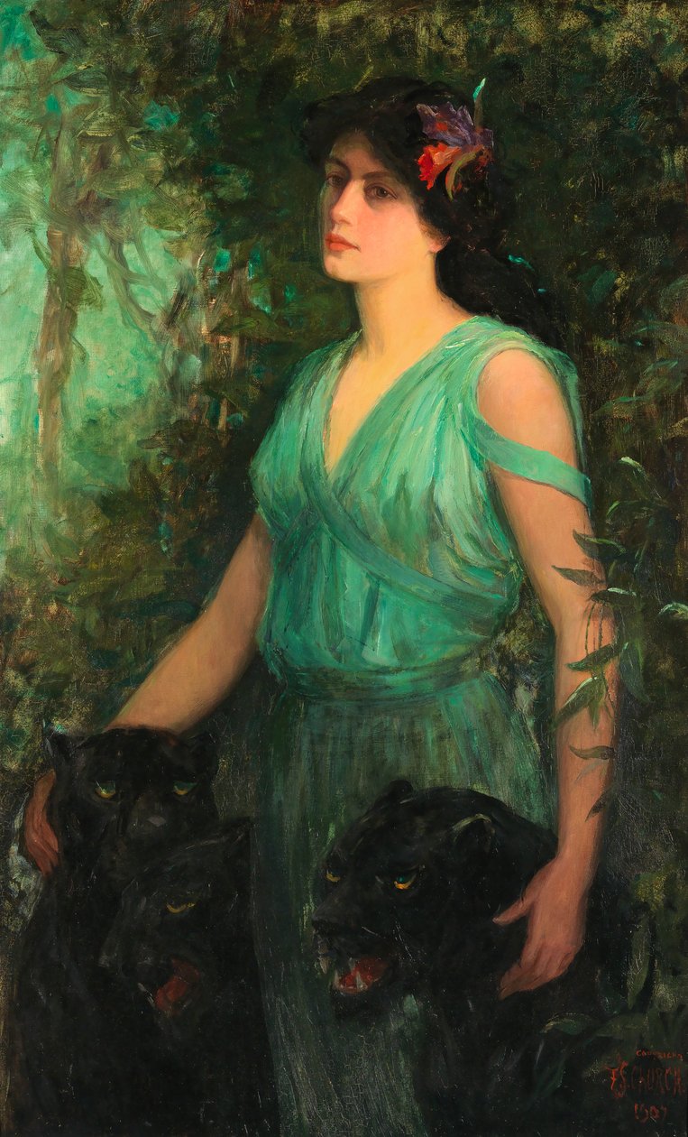 A fekete orchidea, 1907. alkotó: Frederick Stuart Church