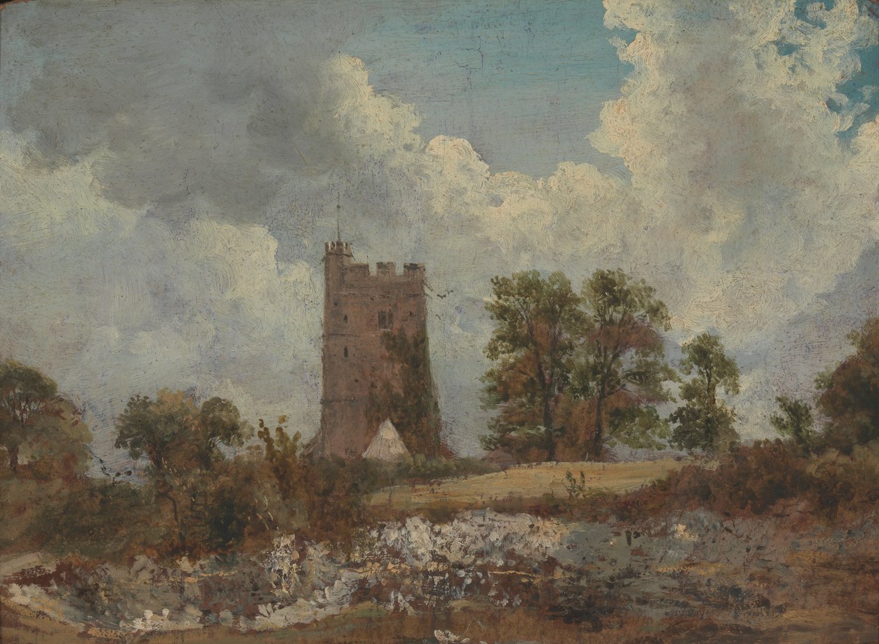 Táj egy templommal alkotó: Frederick W. Watts