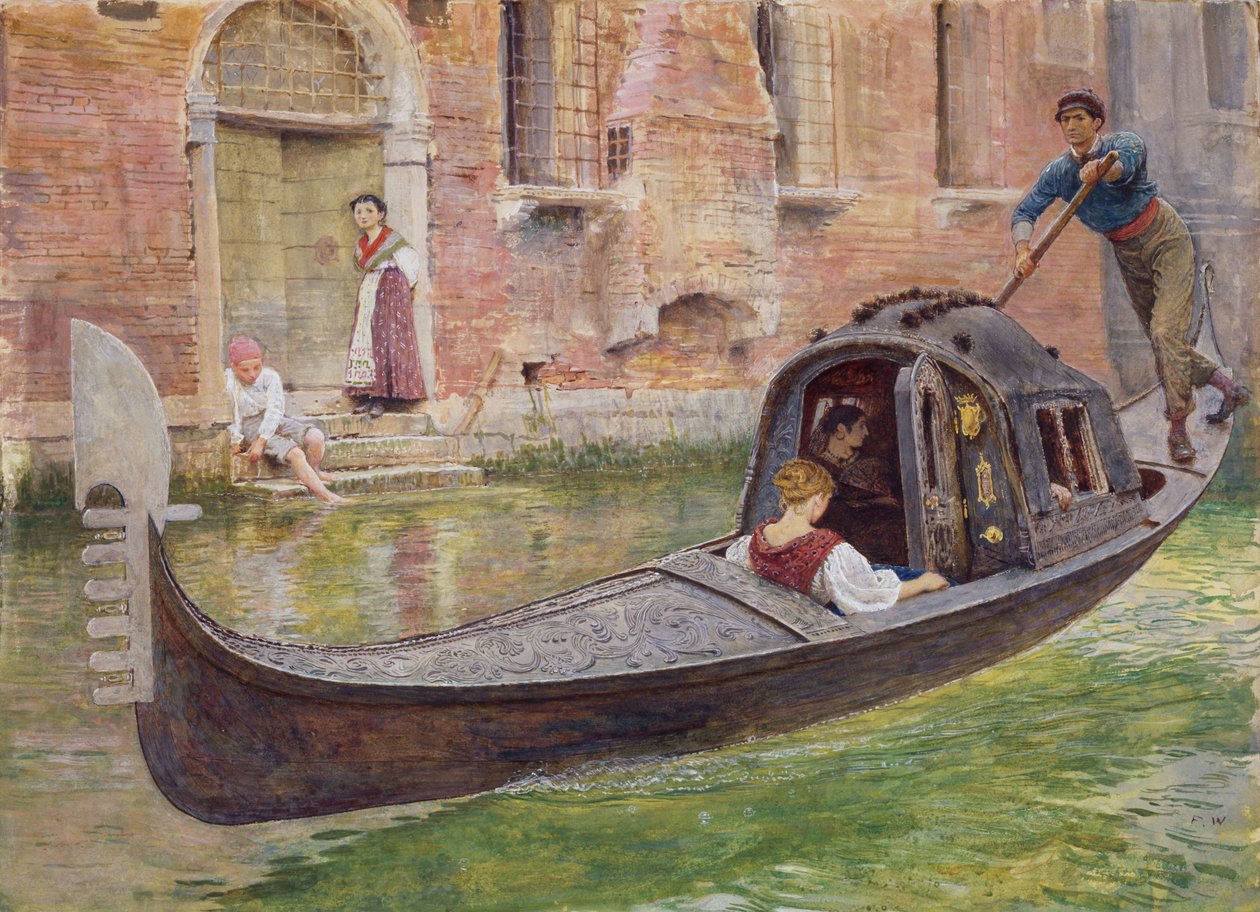 A gondola, 1868 alkotó: Frederick Walker