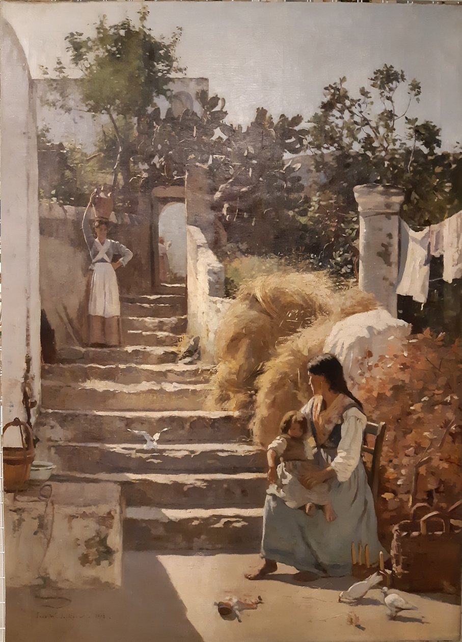Egy jelenet Caprin alkotó: Frederick William Jackson