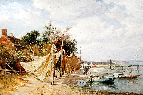 Poole kikötője alkotó: Frederick William Newton Whitehead