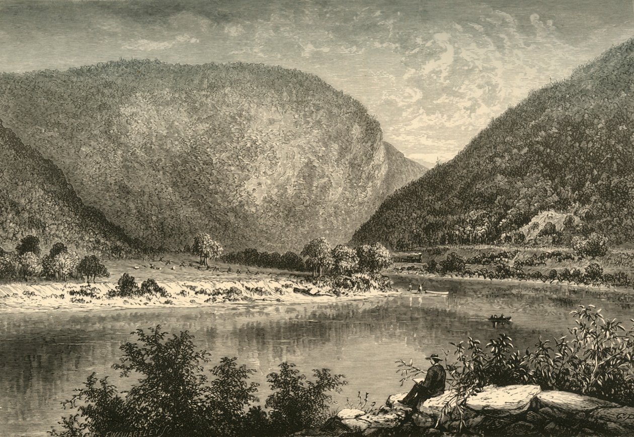 „Delaware Water-Gap”, 1872. alkotó: Frederick William Quartley