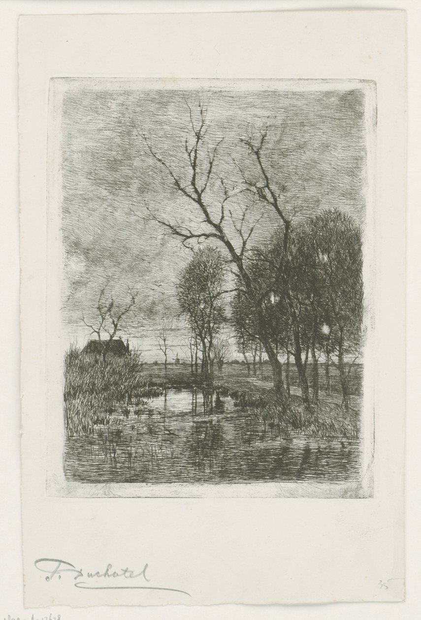 Szürkület alkotó: Fredericus Jacobus van Rossum du Chattel (signed by artist)