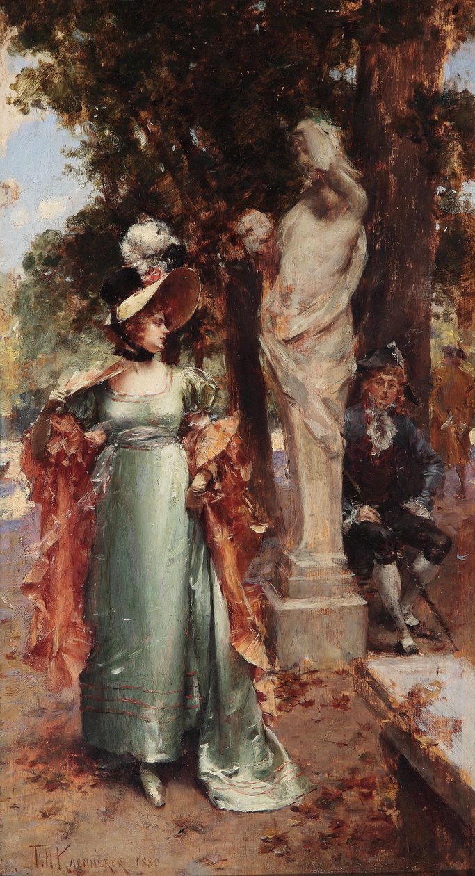 A parkban alkotó: Frederik Hendrik Kaemmerer
