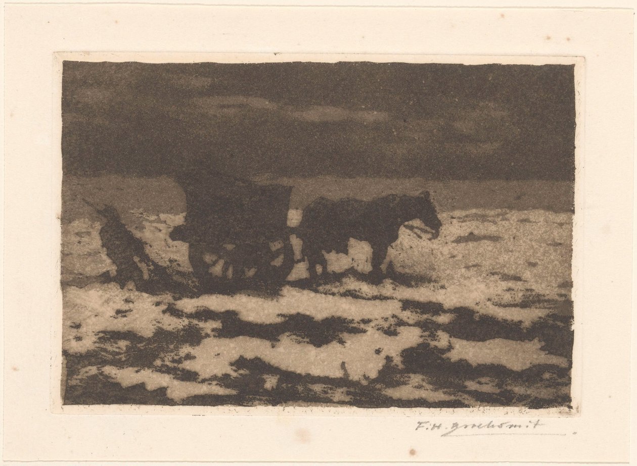 kagylóhalász alkotó: Frederika Henriëtte Broeksmit (signed by artist)