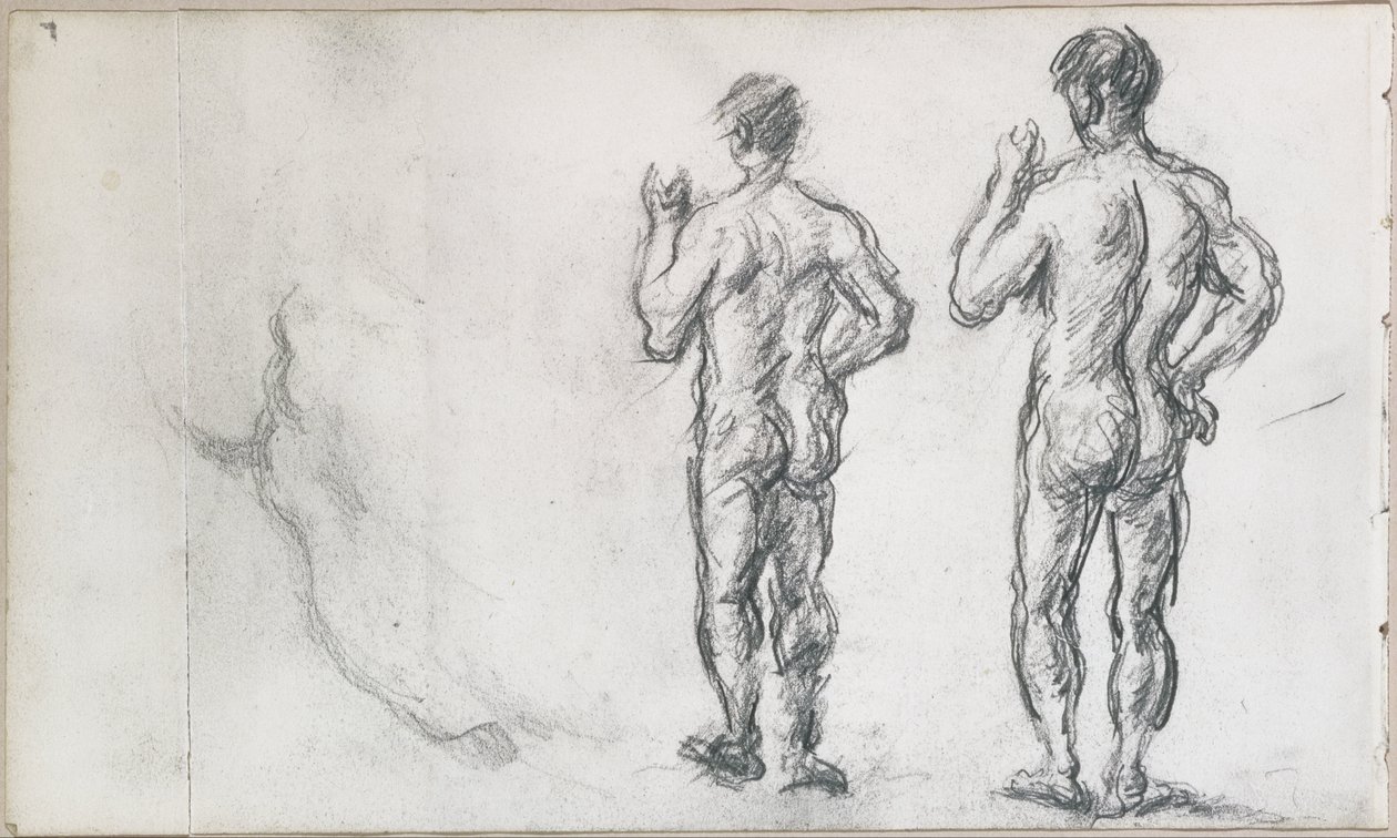 Álló Férfi Fürdő; Puget atlasza alkotó: Paul Cézanne