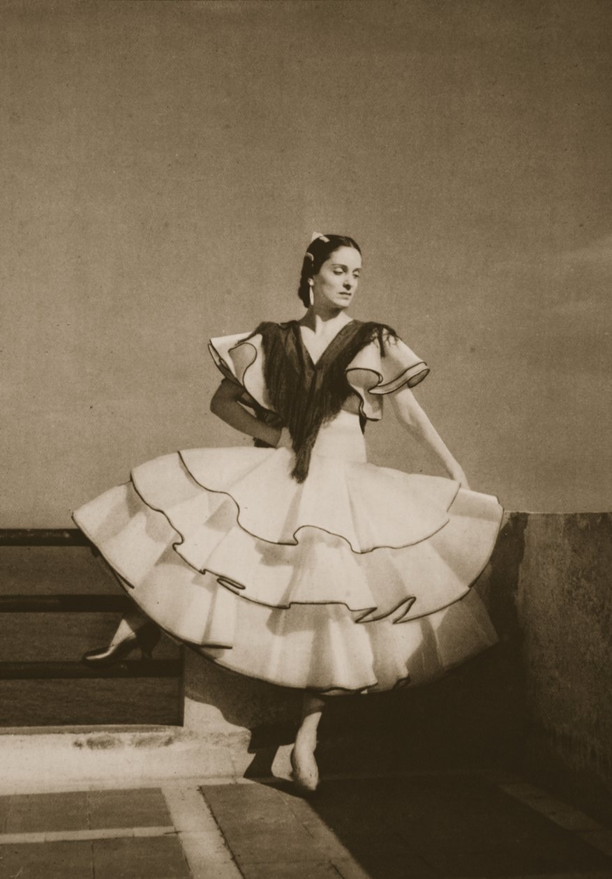 Ana Ricarda, a Grand Ballet de Monte-Carlo-ból, 1949 (fotómetszet) alkotó: French Photographer