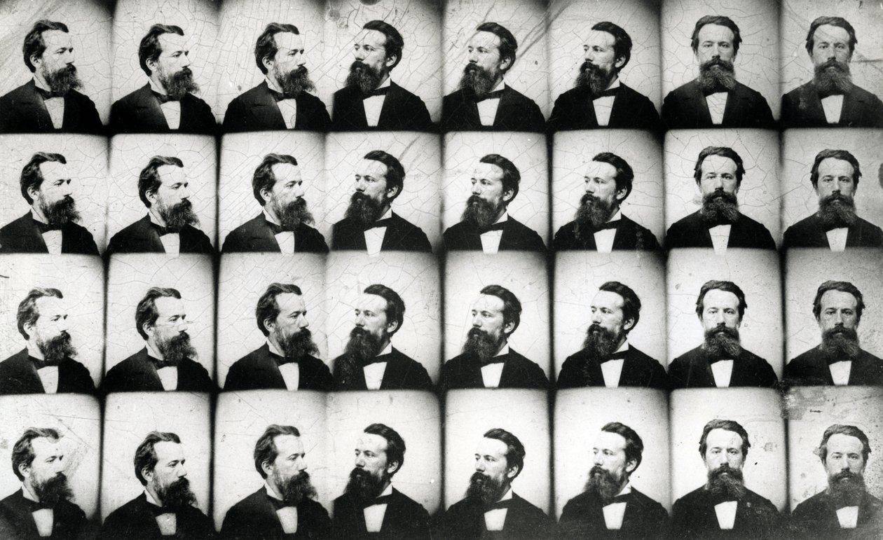 Több férfiportré (ferrotípus) alkotó: French Photographer