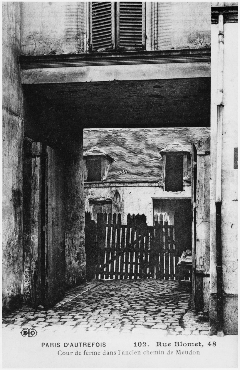 Rue Blomet, Párizs, 1900 körüli képeslap alkotó: French Photographer