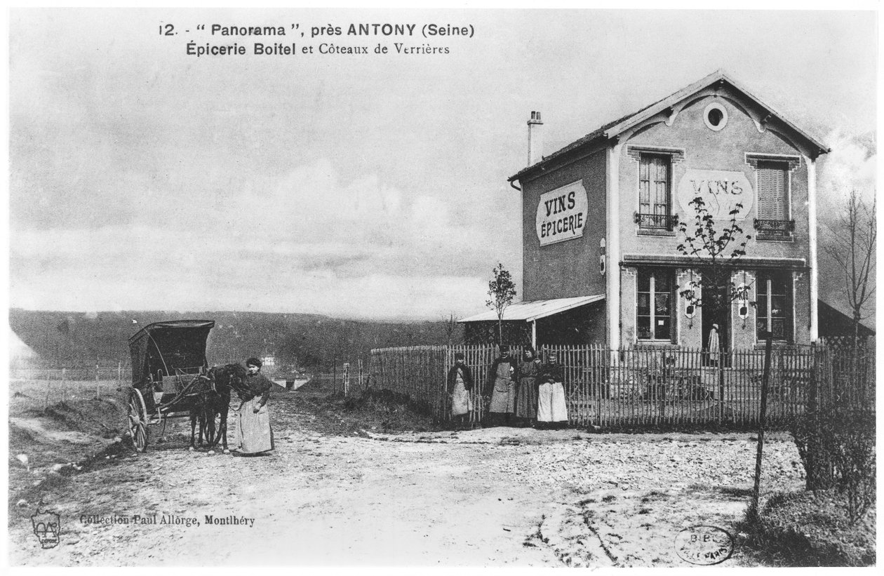 Képeslap, amely egy panorámát ábrázol Antonius közelében, 19. század végén alkotó: French Photographer