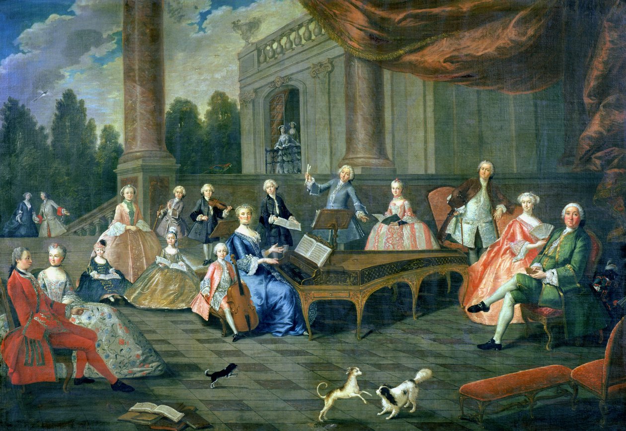 Családi koncert a Chateau Renescure-ban alkotó: French School