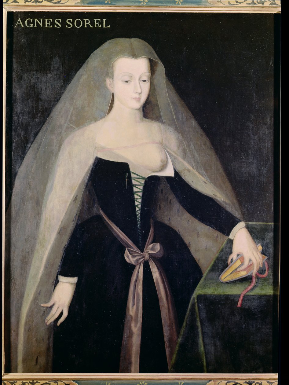 Agnes Sorel (kb. 1422-50) VII. Károly (1403-61) kedvence alkotó: French School