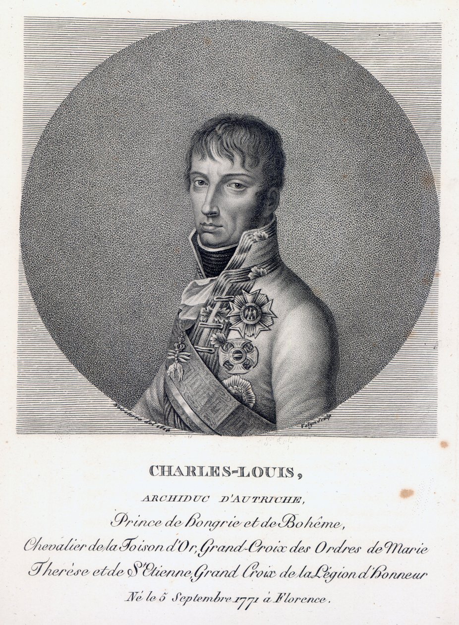 Károly osztrák főherceg, Teschen hercege, 1814 körül alkotó: French School