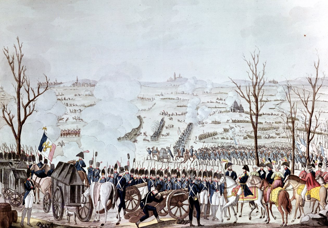 Austerlitzi csata, 1805. december 2. (színes metszet) alkotó: French School