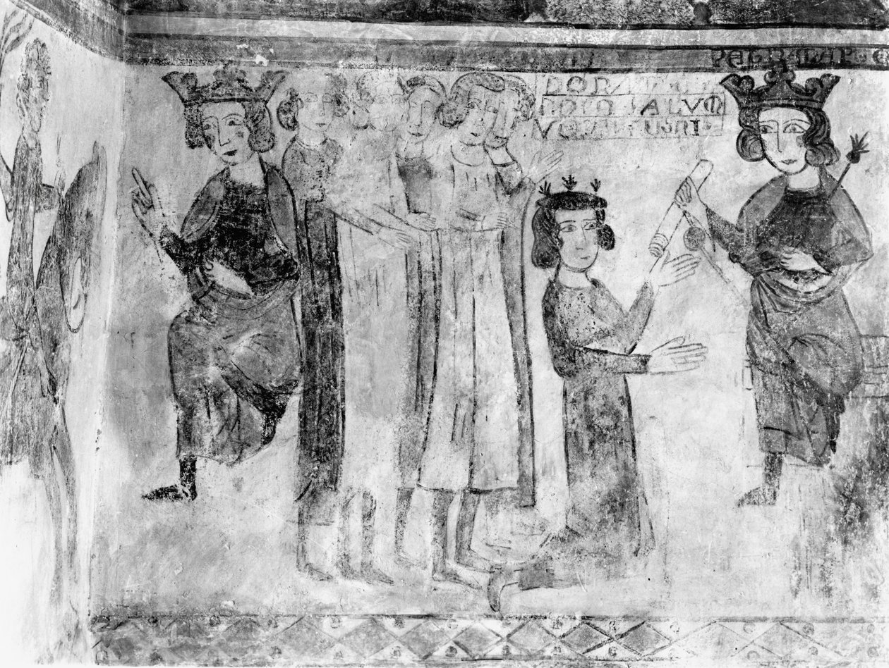 I. Károly (1226-85) Anjou grófnak hozták Manfréd holttestét 1265 után. alkotó: French School