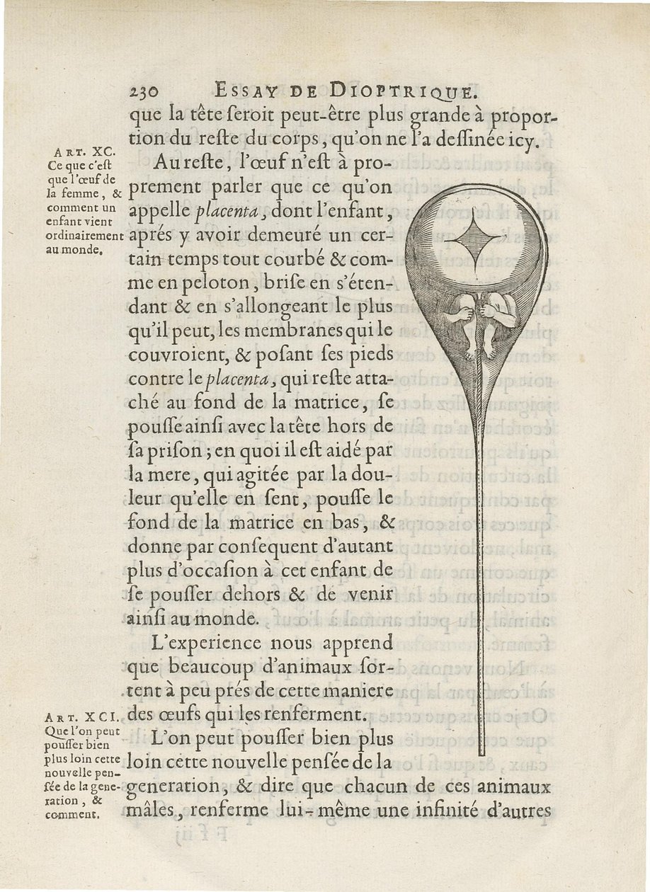 Az emberi sperma belsejében ábrázolt homonculus, Niklass Hartsoeker Essay de Dioptrique című művéből, 1694 alkotó: French School