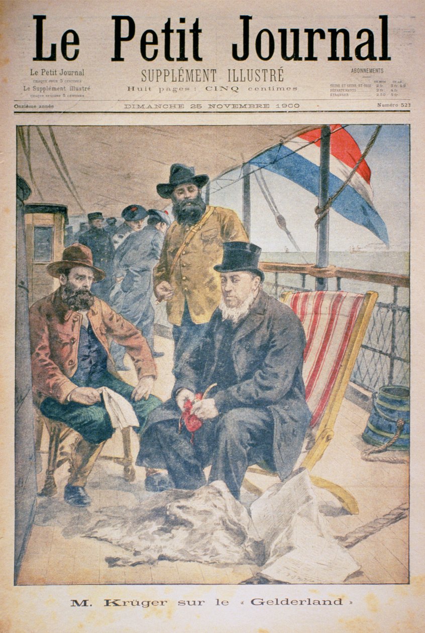 Kruger úr a Gelderlandben, a Le Petit Journal címlapján, 1900. november 25-én alkotó: French School