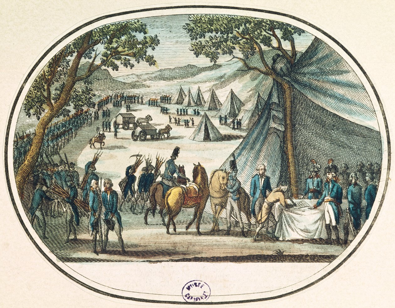 Hoche tábornok (1768-1797) a Vendee megnyugtatása, 1795. április 20. alkotó: French School