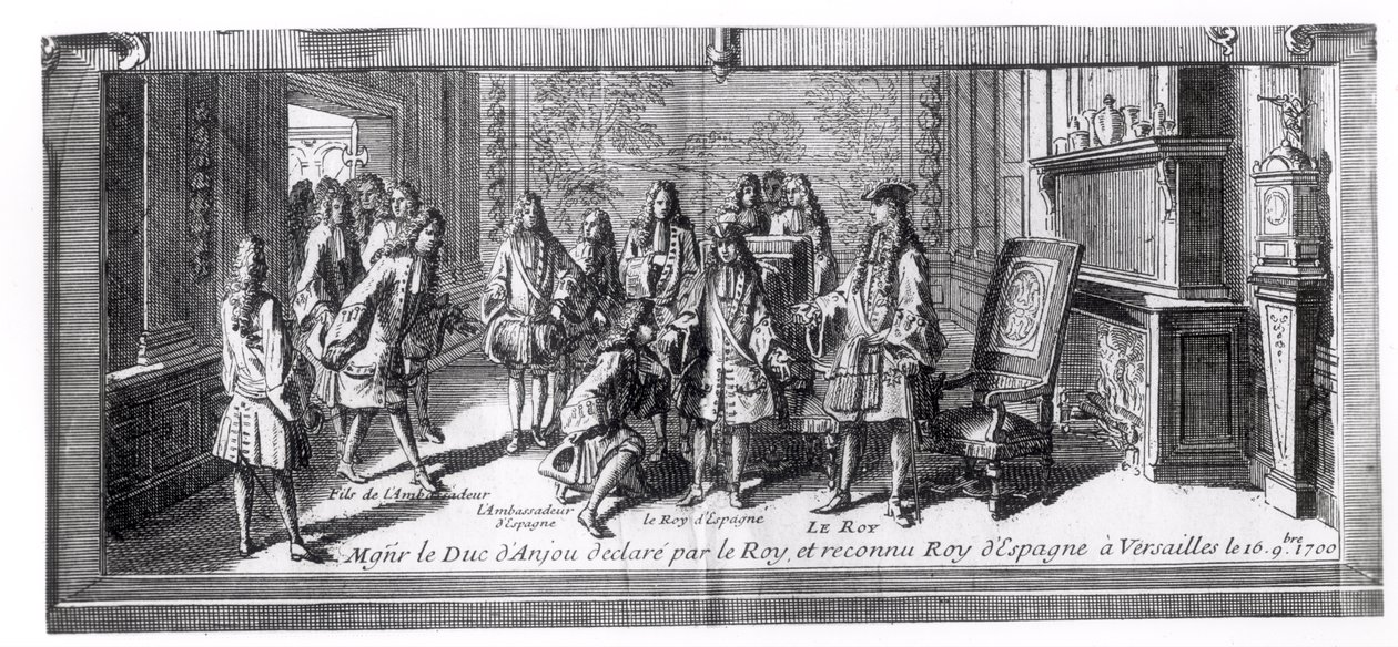 Philippe de France (1683-1746) Anjou hercege, akit XIV. Lajos (1638-1715) francia király Spanyolország királyának ismerte el 1700. szeptember 16-án Versailles-ban alkotó: French School