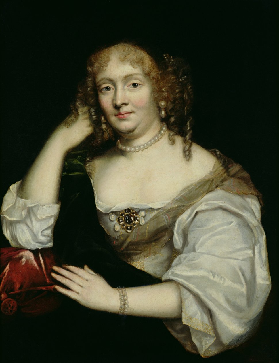 Marie portréja, Rabutin-Chantal (1626-97) de Sevigne márki, 1670 után alkotó: French School