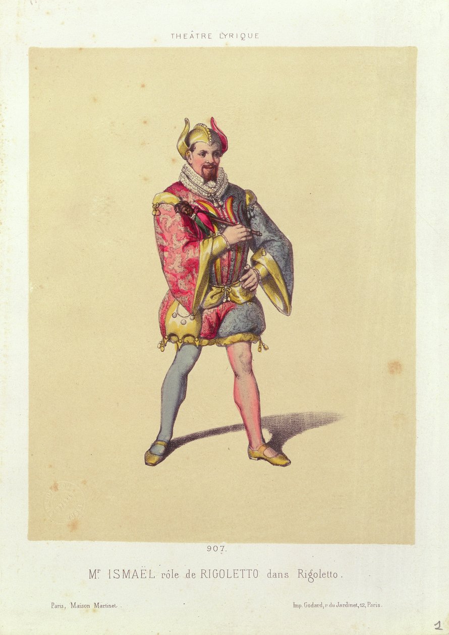 Rigoletto Giuseppe Verdi (1813-1901) „Rigoletto” című művéből, 1885 alkotó: French School