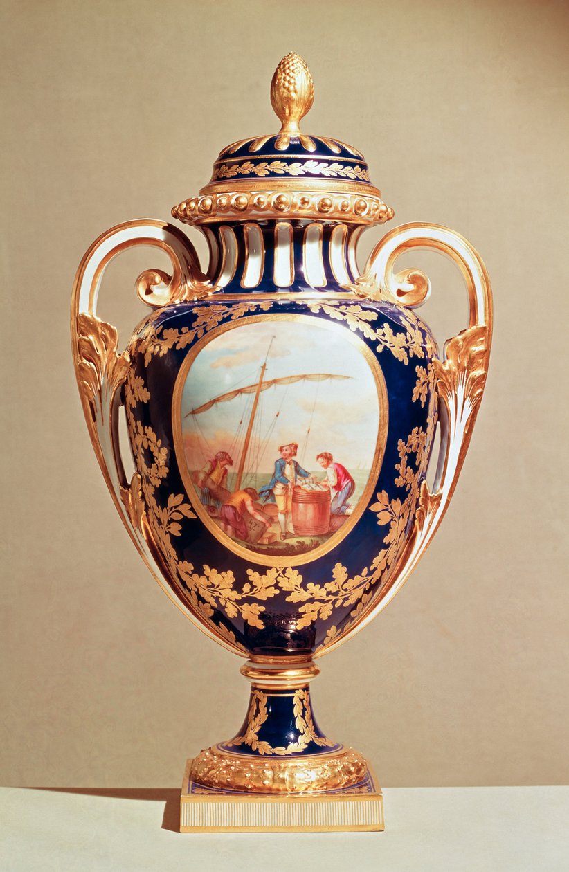 Sevres váza, 18. század közepe (porcelán) alkotó: French School