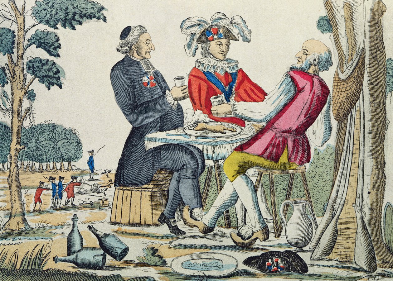 A hazafias falat, a három birtok találkozója, 1789. augusztus 4. alkotó: French School