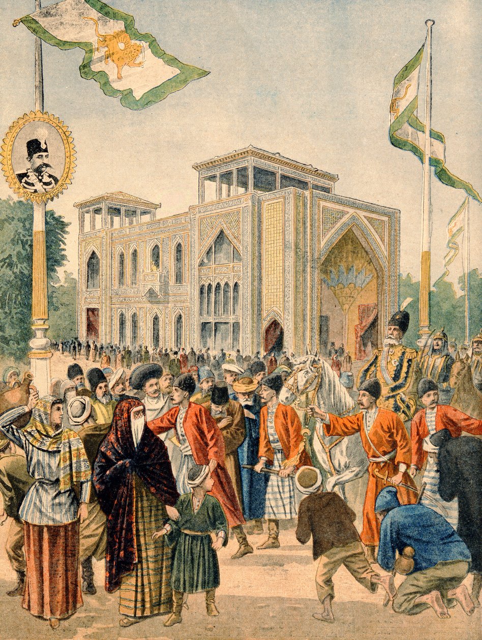 Perzsa pavilon az 1900. évi párizsi egyetemes kiállításon, illusztráció a „Le Petit Journal”-ból, 1900. június 17. alkotó: French School