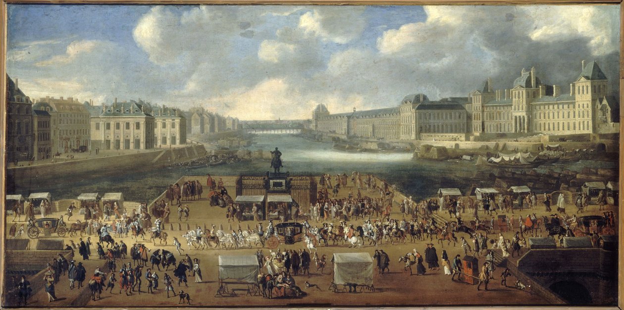 A Pont-Neuf felvonulással, 1665-69 alkotó: French School