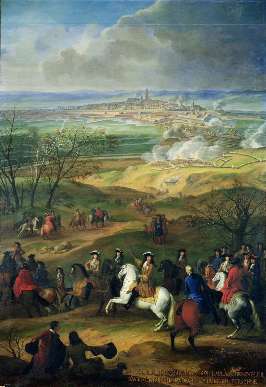 Mons ostroma, XIV. Lajos (1638-1715) 1691. április 9. alkotó: French School