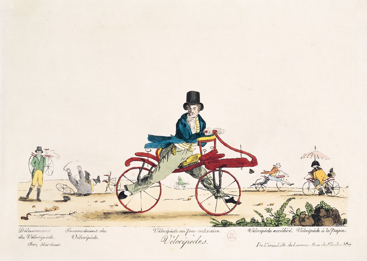 Velocipedes alkotó: French School