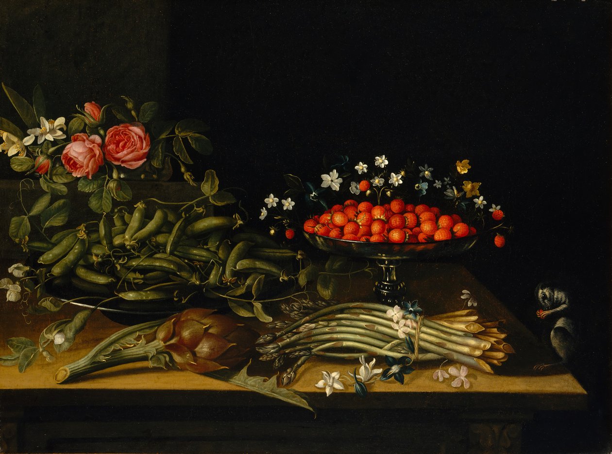 Csendélet eperrel. alkotó: French Painter