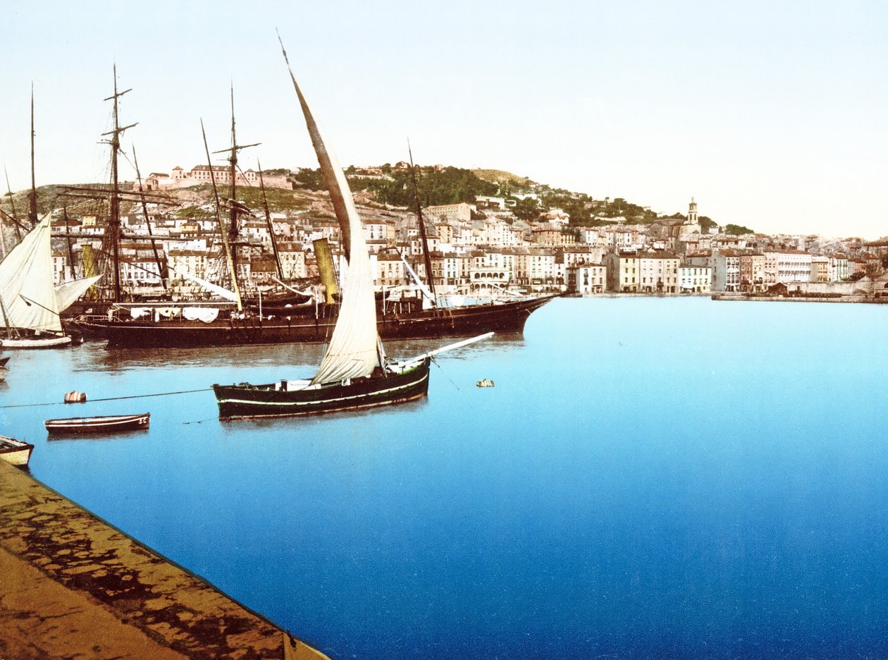 Kikötő képe, Franciaország, 1890-1900 alkotó: French Photographer