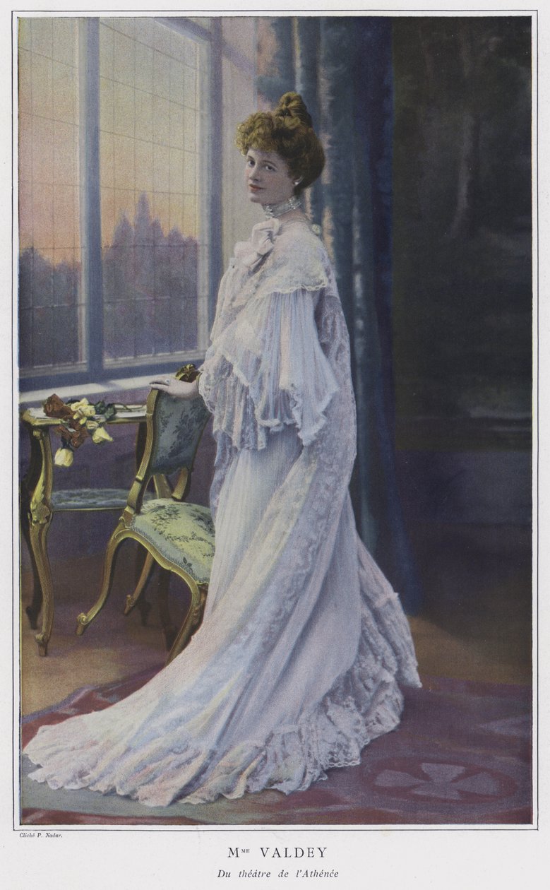 Madame Valdey, francia színésznő (színes fotó) alkotó: French Photographer