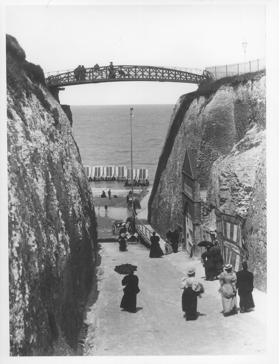 Newgate Gap, Margate, 1900 körül (bw fotó) alkotó: French Photographer