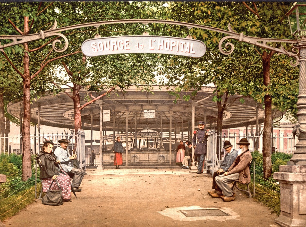 Kórház forrása, Vichy, 1890-1900 alkotó: French Photographer