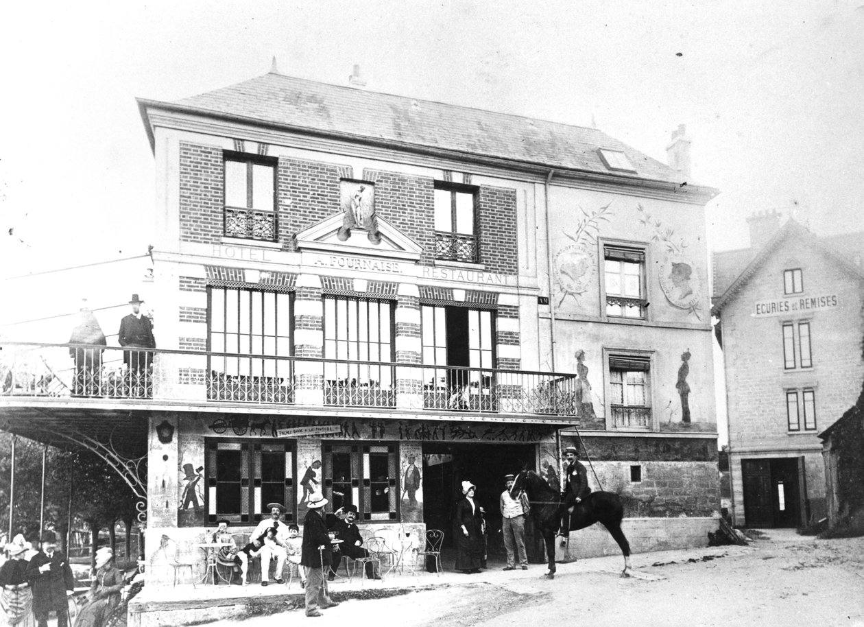 A Hotel Fournaise Chatouban, 1880 körül alkotó: French Photographer