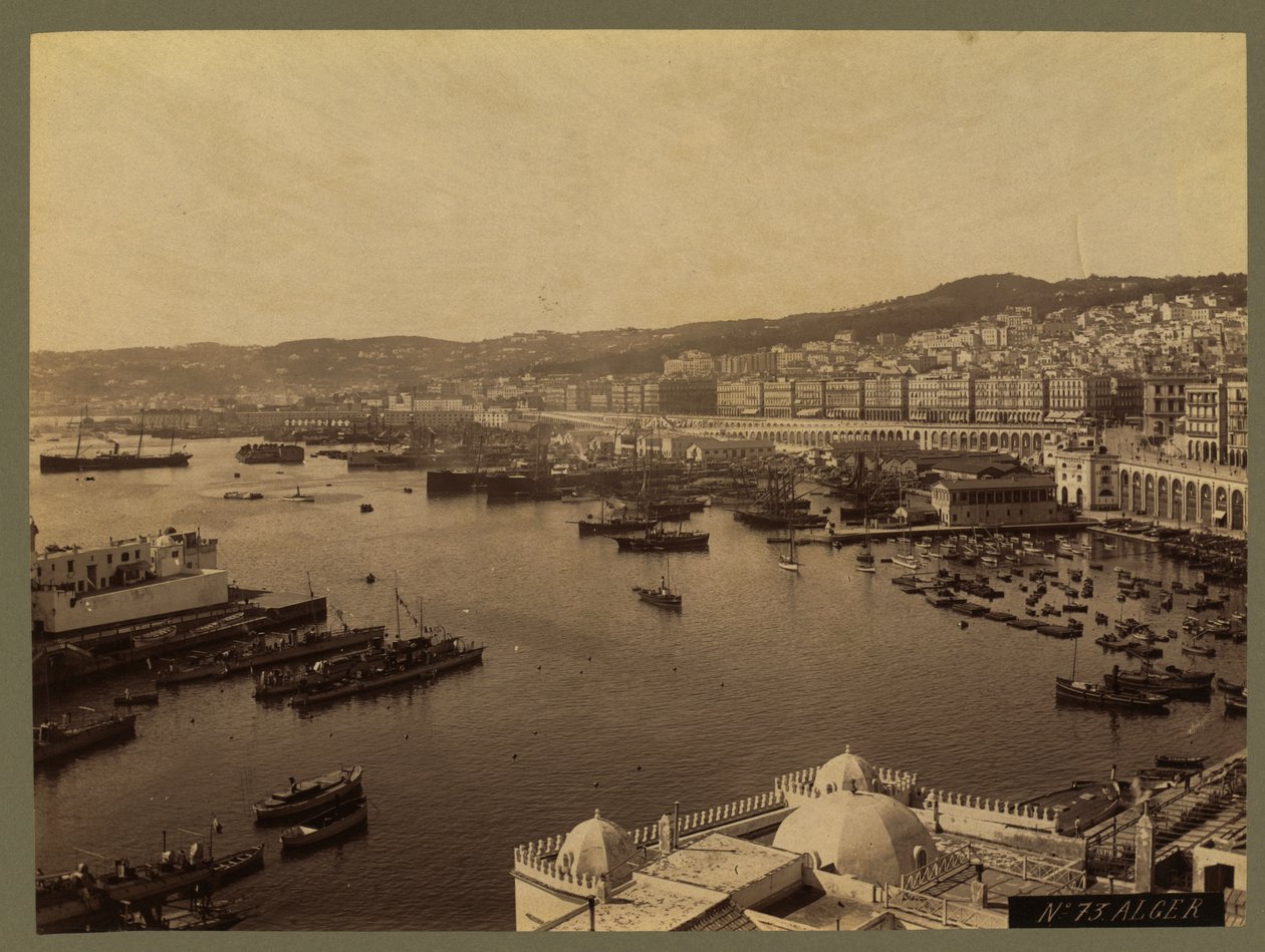 Algír látképe, 1860-1900 körül alkotó: French Photographer