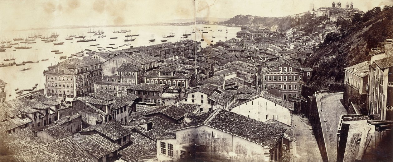 Bahia látképe, c. 1864-8 alkotó: French Photographer
