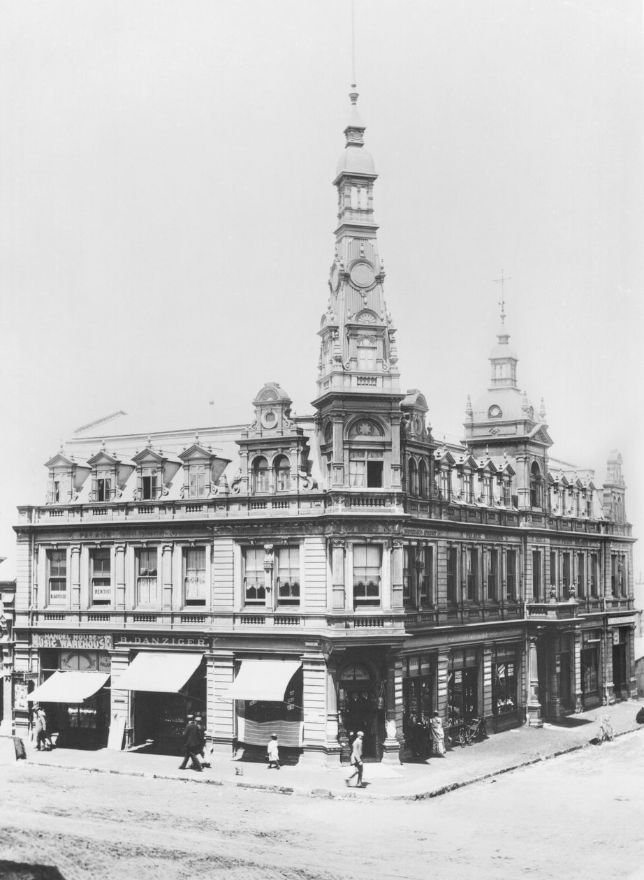 Johannesburg látképe, 1900 körül (bw fotó) alkotó: French Photographer