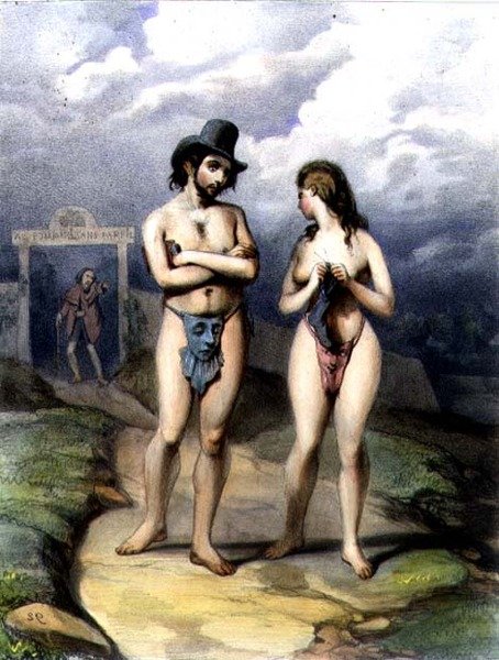 A bűn után (litográfia) alkotó: French School