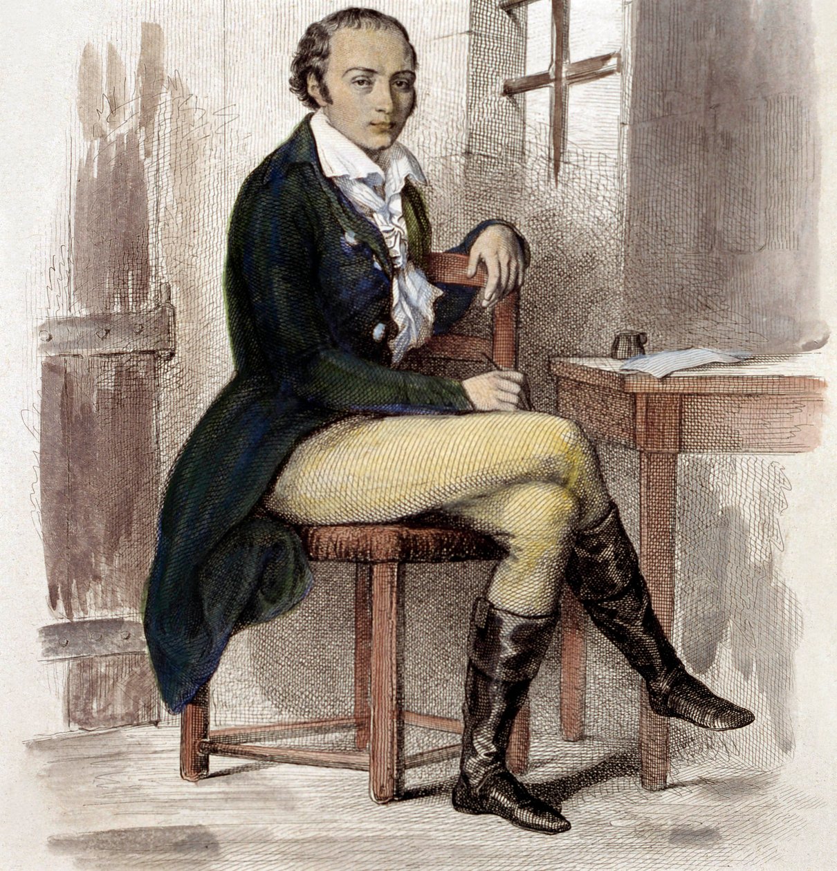 Andre Chenier (színes metszet) alkotó: French School