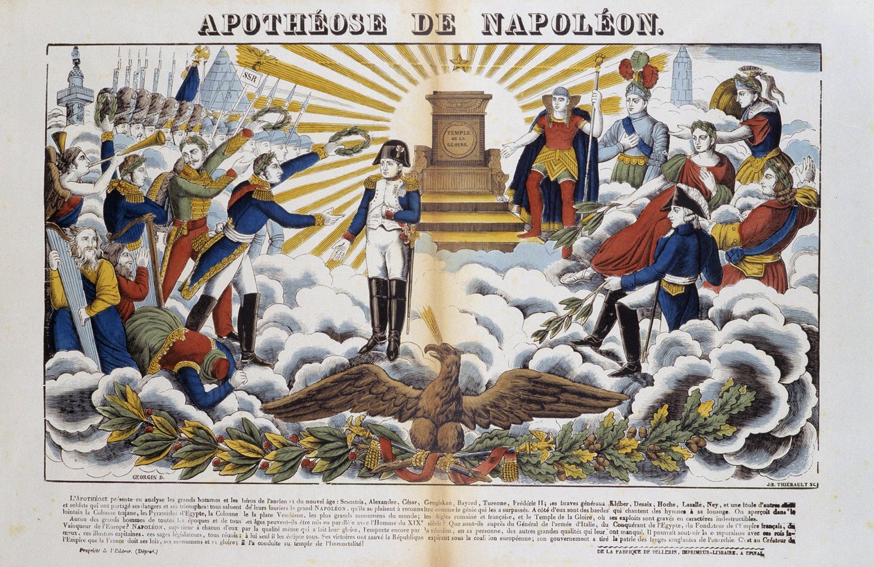 Napoleon-le-Grand Bonaparte apoteózisa (1769-1821). alkotó: French School